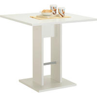 JEDÁLENSKÝ STÔL, biela, 75/75/74 cm - biela, Konventionell, kompozitné drevo (75/75/74cm) - Carryhome