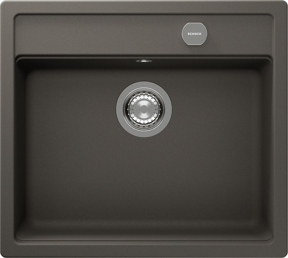 SPÜLE NEMN100AGAS  - Grau, Basics, Stein (57/29/51cm) - Schock