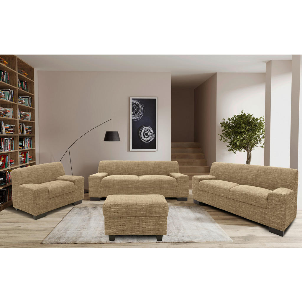 Thumbnail - Mid.you Sessel, Braun, Beige, Textil, Wenge, Uni, 103x69x87 cm, Made in EU, FSC Mix, Wohnzimmer, Sessel, Polstersessel