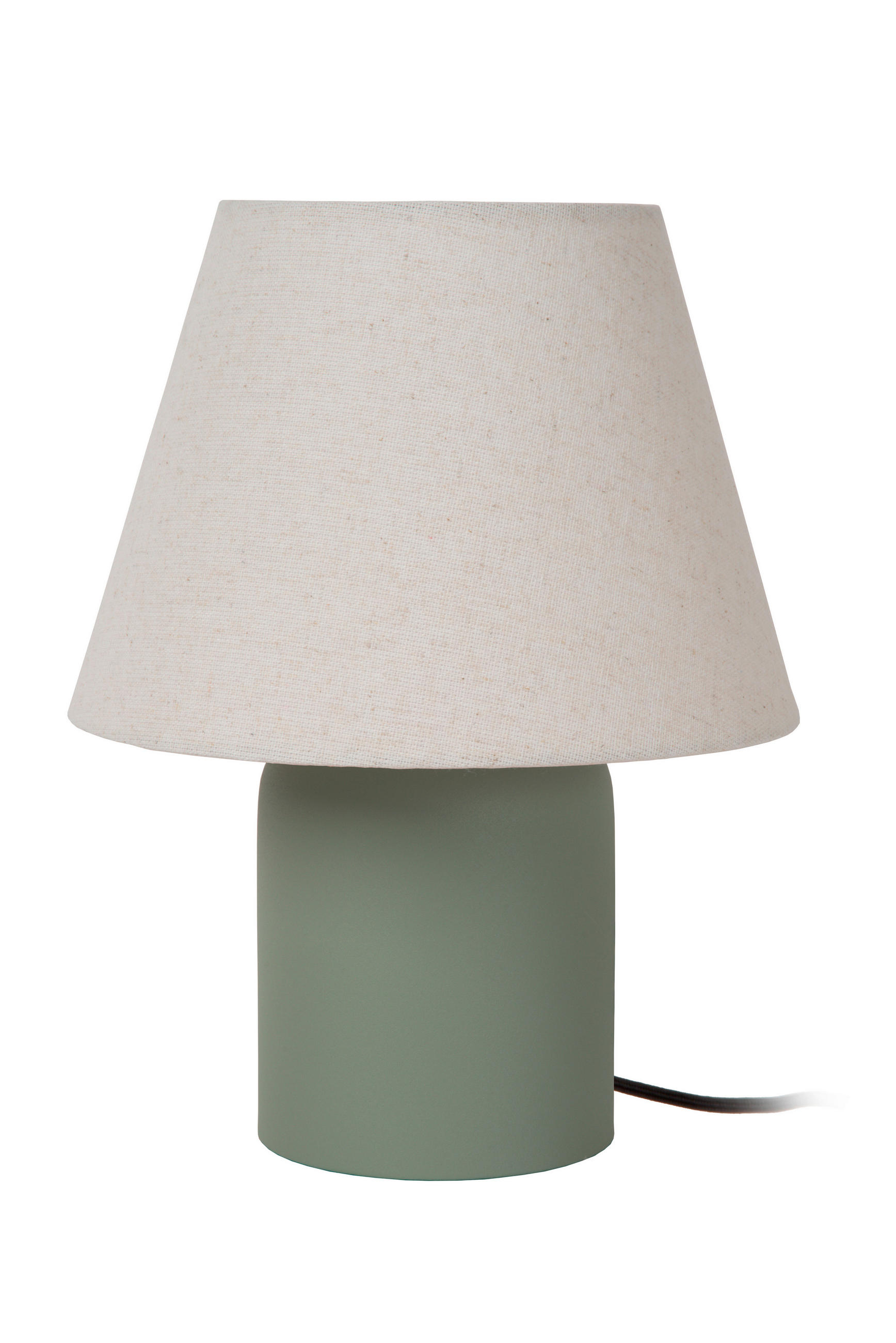TISCHLEUCHTE MACIA 20/20/27 cm   - Weiß/Grün, Design, Keramik (20/20/27cm) - Lucide