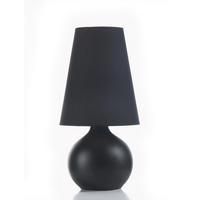TISCHLEUCHTE 20/40 cm   - Schwarz, KONVENTIONELL, Keramik/Textil (20/40cm)