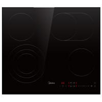 GLASKERAMIKKOCHFELD MCH731F218K0  - Schwarz, Basics, Glas/Metall (52/51/59cm) - Midea