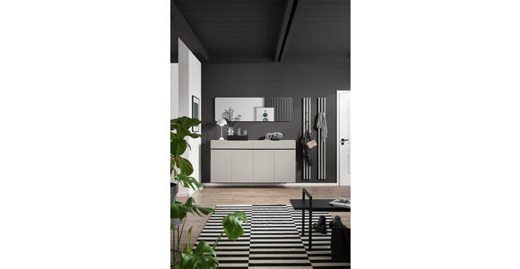 WANDSPIEGEL 175/54/3 cm    in rechteckig  - Schwarz, Design, Glas/Holzwerkstoff (175/54/3cm) - Voleo