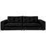 SOFA in Textil Schwarz - Schwarz, Design, Kunststoff/Textil (290/87/122cm) - Ambiente SOFA in Textil Schwarz - Schwarz, Design, Kunststoff/Textil (290/87/122cm) - Ambiente