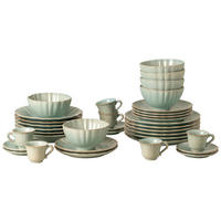 KOMBISERVICE Türkis ALENTEJO 30-teilig 6 Personen  - Türkis, Basics, Keramik - Costa Nova