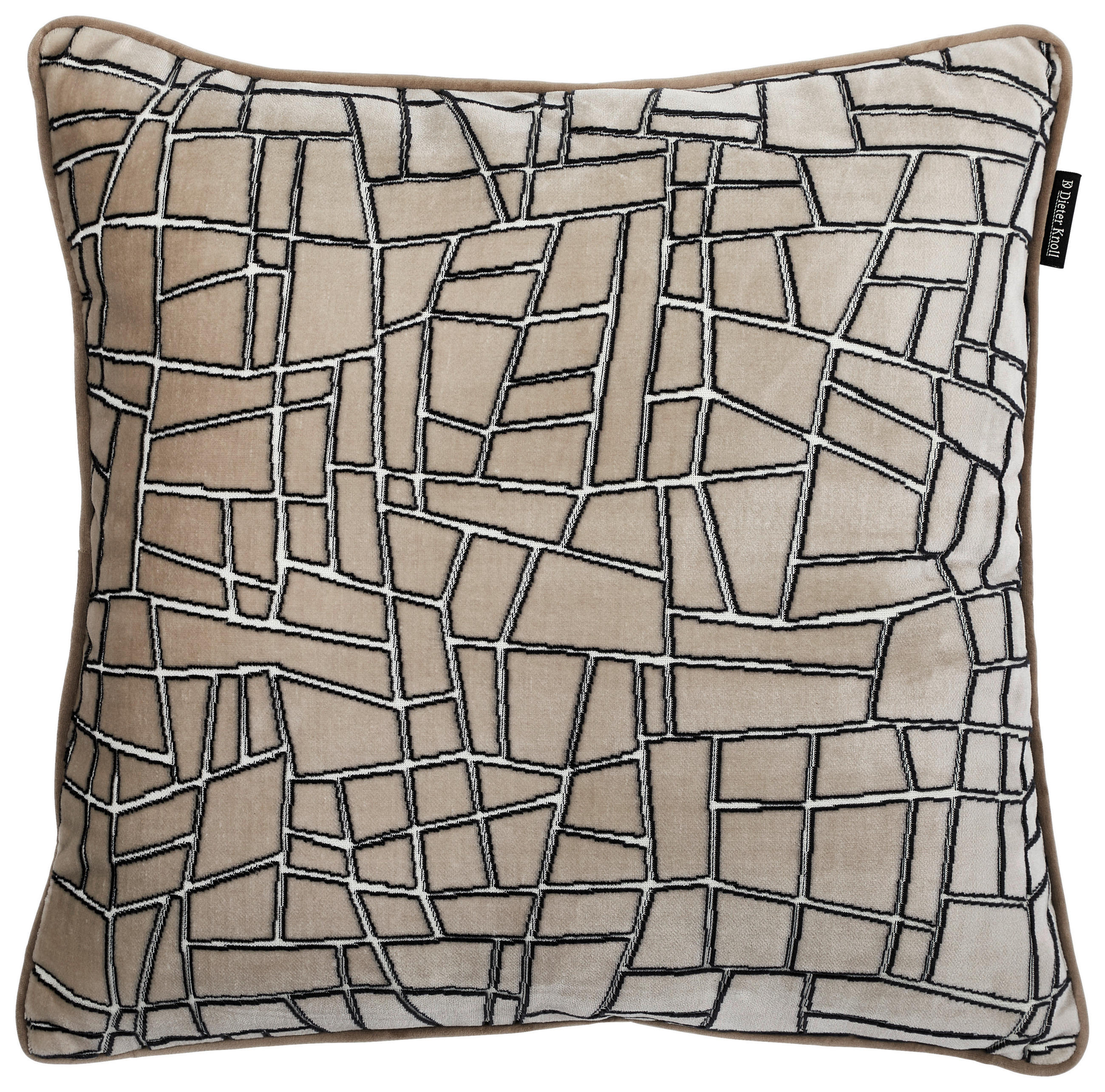 Dieter Knoll Kissenbezug Taupe 45x45 cm