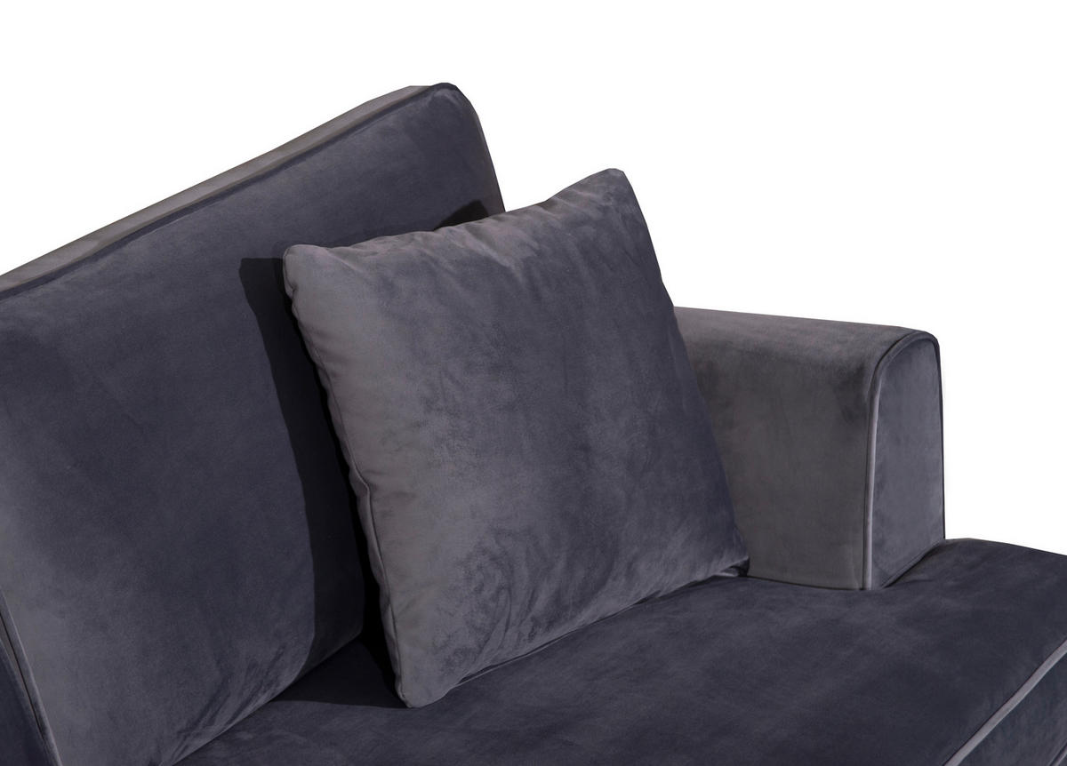 DVOSED , siva  - siva/crna, Moderno, drvo/metal (205/100/90cm) - Hom`in
