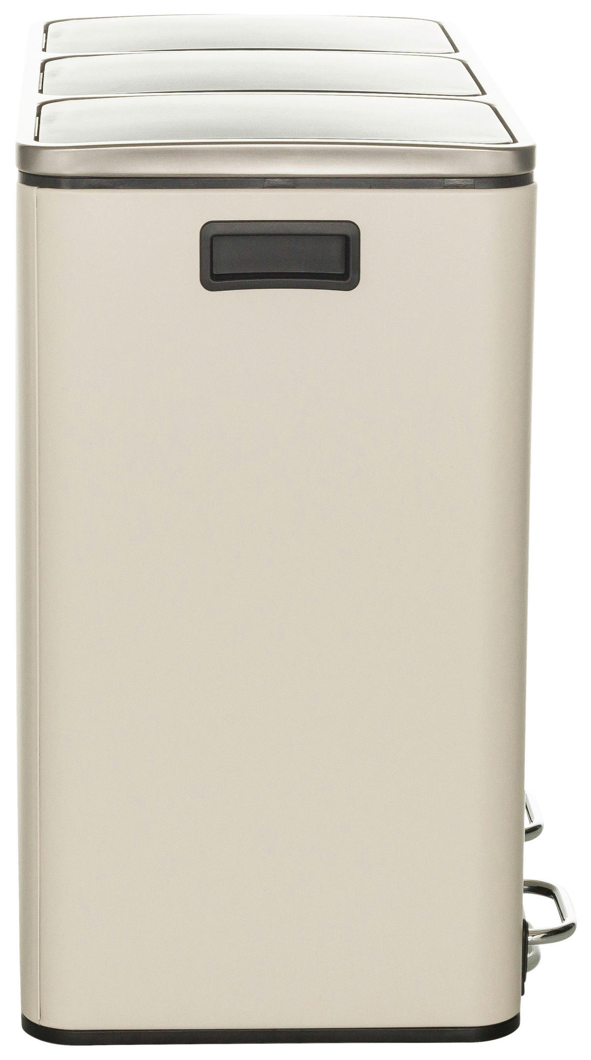 ABFALLSAMMLER 18 L  - Beige/Schwarz, Basics, Kunststoff/Metall (61/56/31,5cm) - MID.YOU