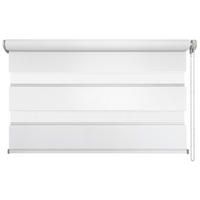 DOPPELROLLO  - Weiß/Grau, Basics, Textil (60/160cm)