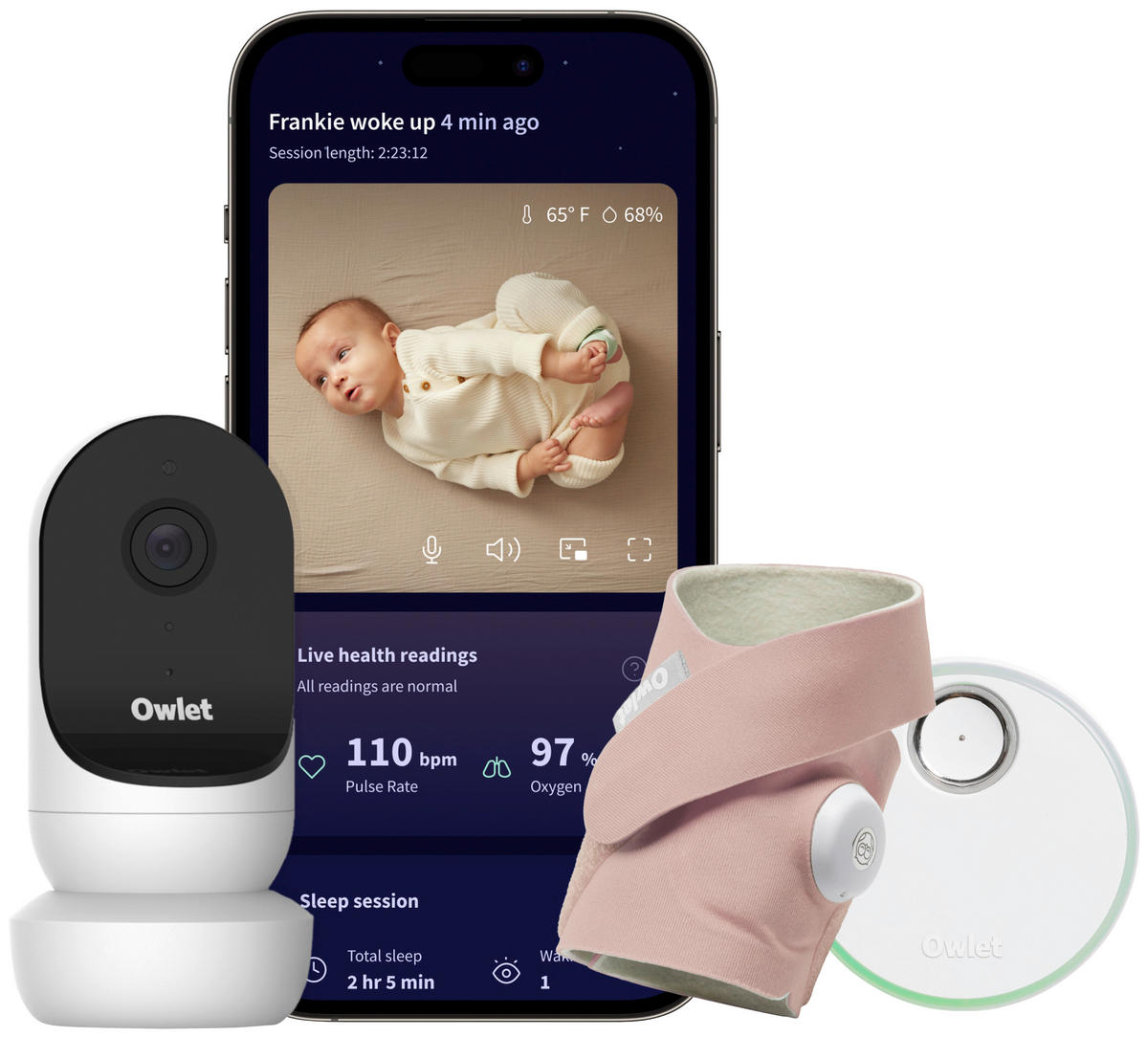 BABYPHONE - Mintgrün, Basics, Kunststoff/Textil (0.220kg) - Owlet