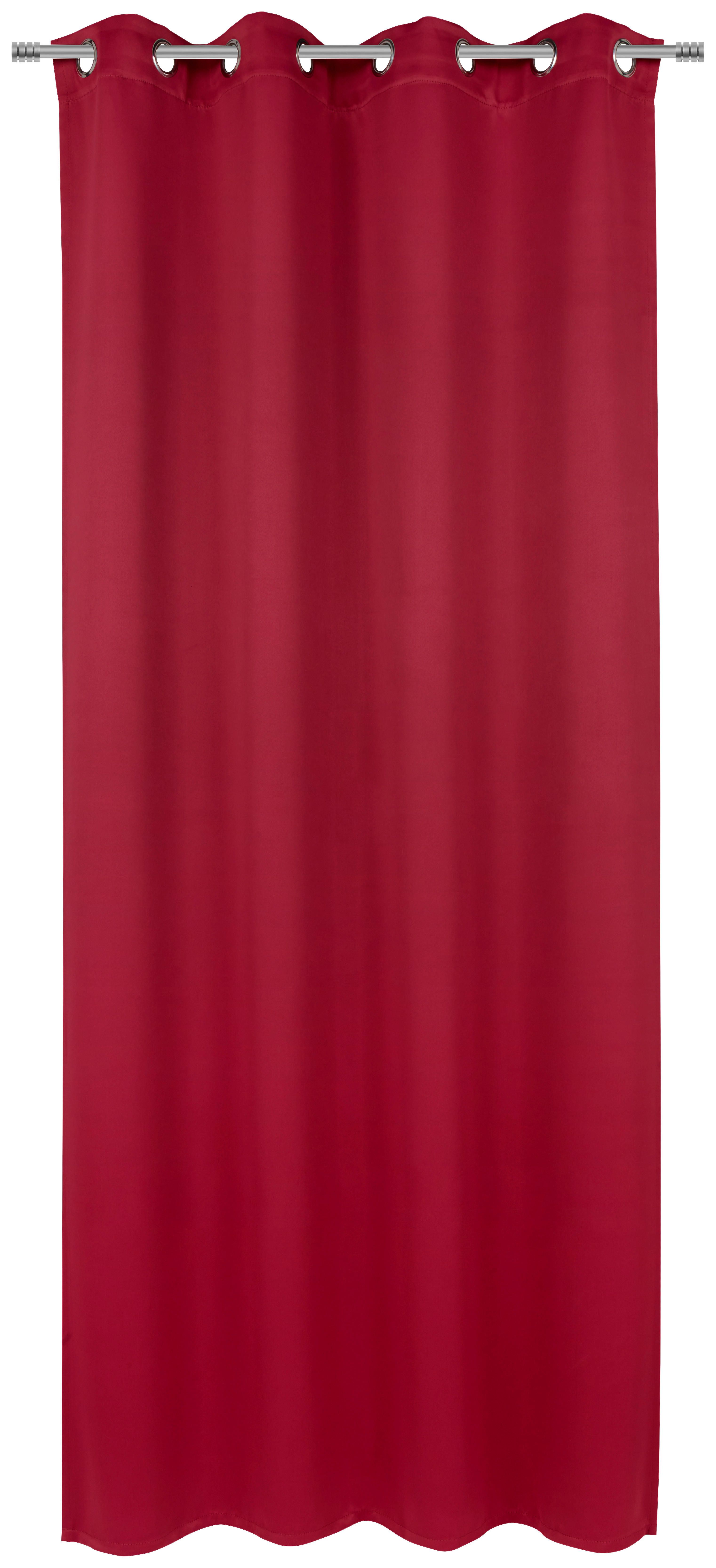 GARDINLÄNGD mörkläggning  - vinröd, Basics, textil (140/245cm) - Esposa