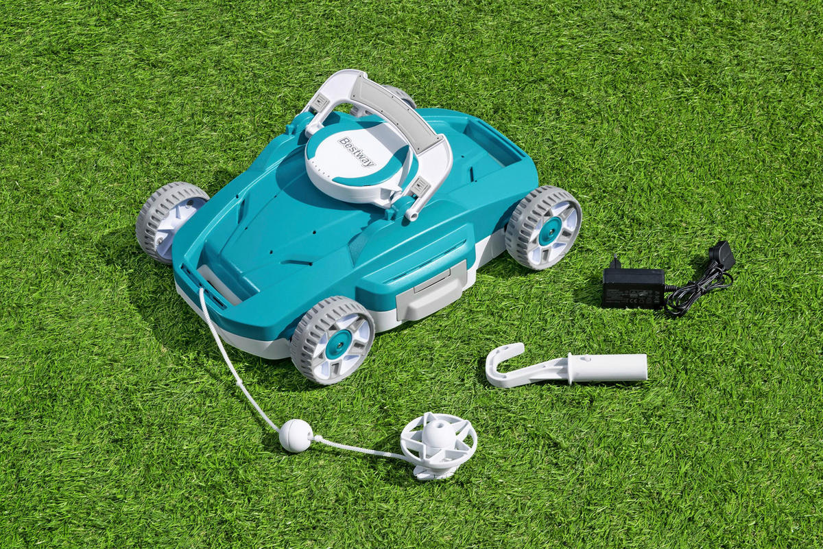 POOLROBOTER  - Grau/Grün, Basics, Kunststoff/Metall (44,5/32/16cm) - Bestway
