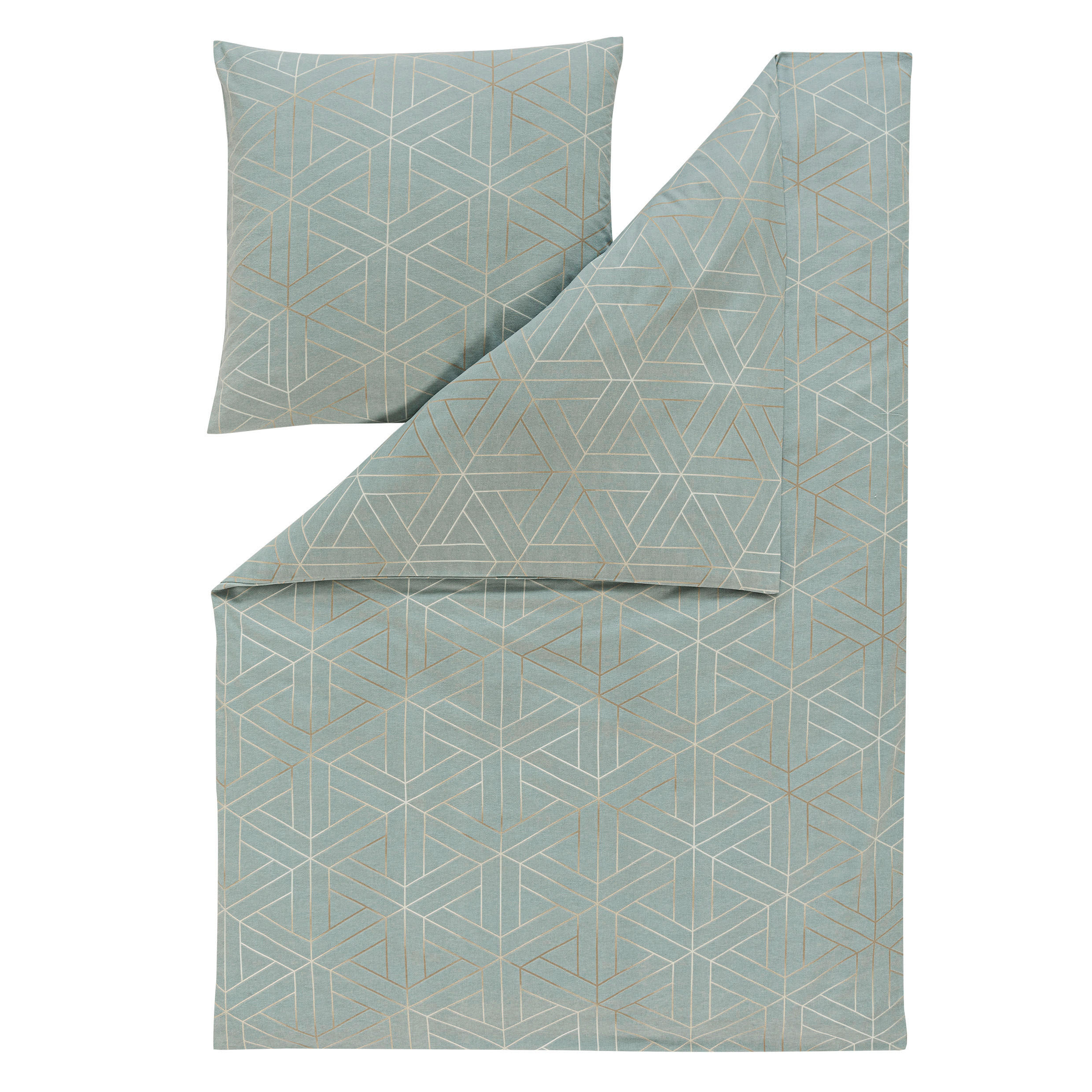 BETTWÄSCHE 155/200 cm Atelier Flanell  - Blau, Design, Textil (155/200cm) - Estella