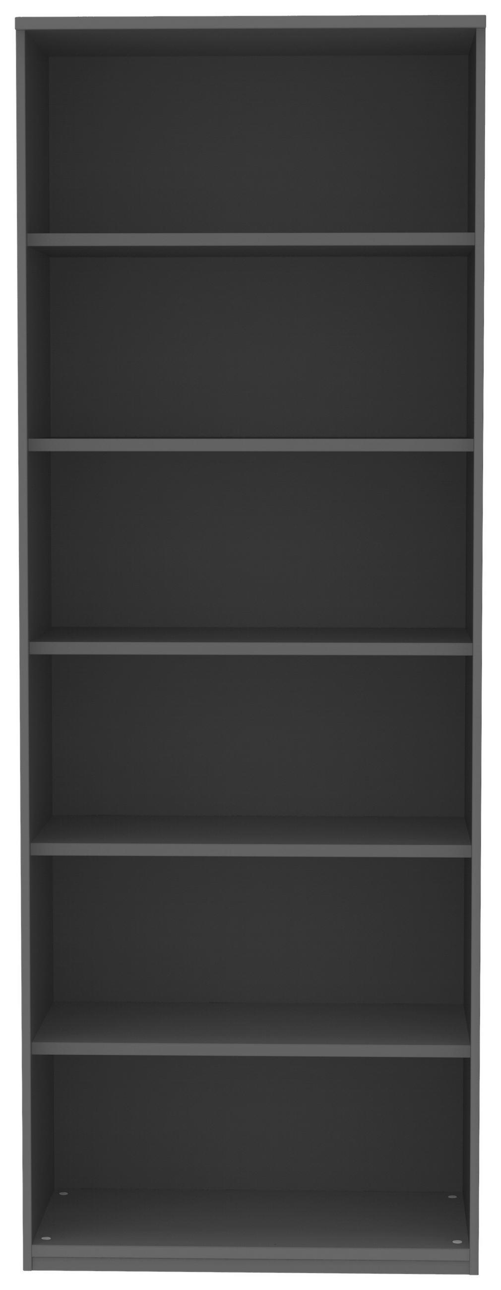 AKTENREGAL 80/217,4/43 cm  - Anthrazit, Konventionell, Holzwerkstoff (80/217,4/43cm) - Moderano