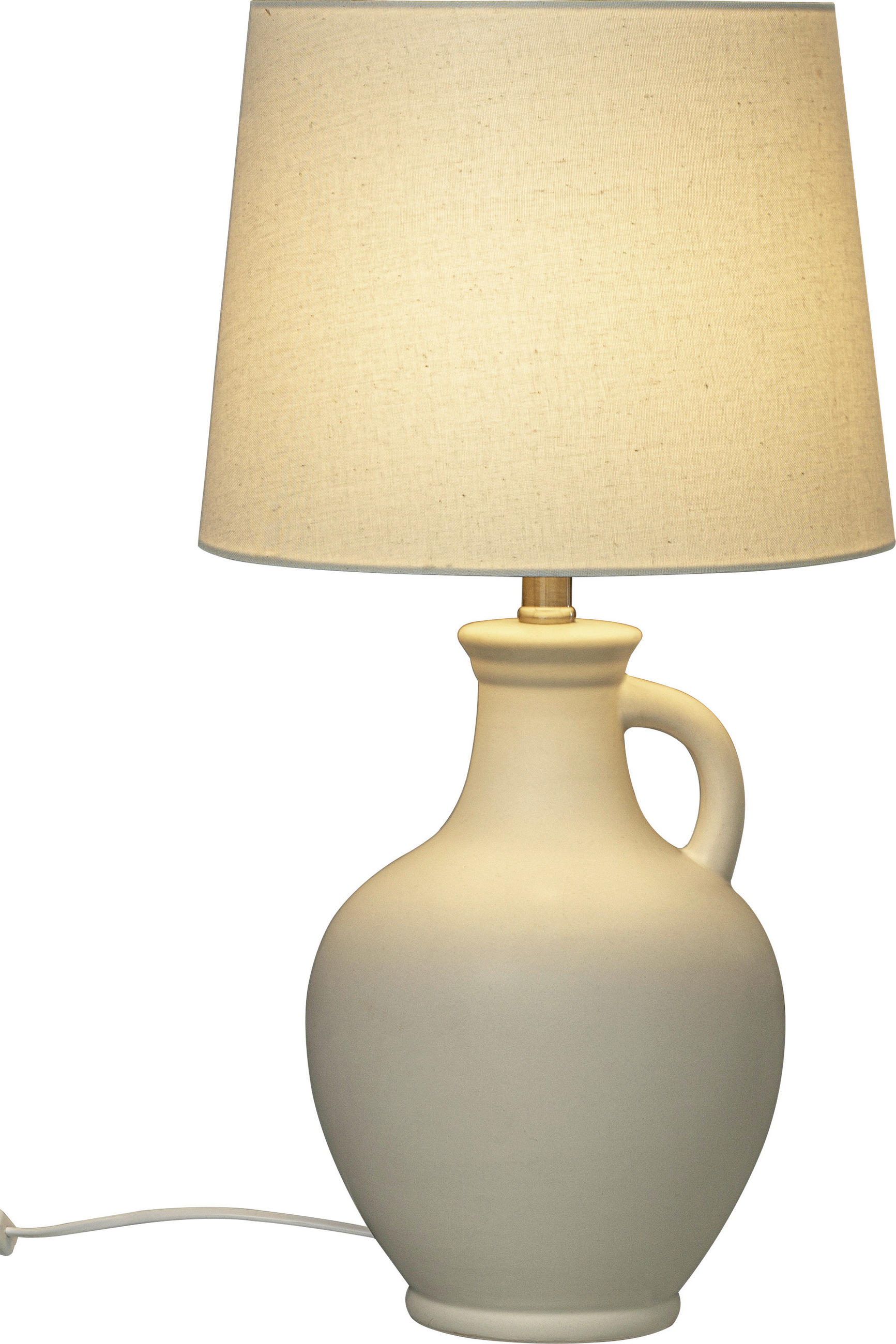 BORDSLAMPA 30/58/30 cm   - vit, Design, metall/textil (30/58/30cm)