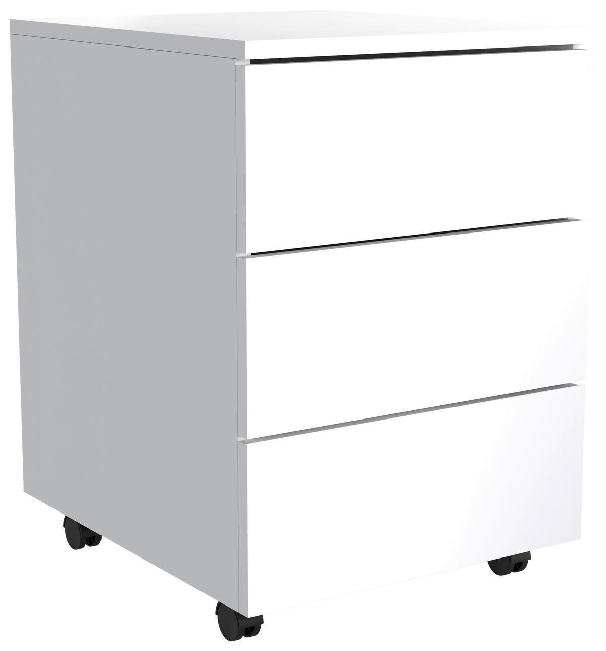 RULLHURTS 39/55/45 cm  - vit, Modern, trämaterial/plast (39/55/45cm) - MID.YOU