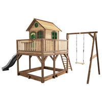 LEKTORN 541/291/277 cm  - grön/brun, Klassisk, trä/plast (541/291/277cm)