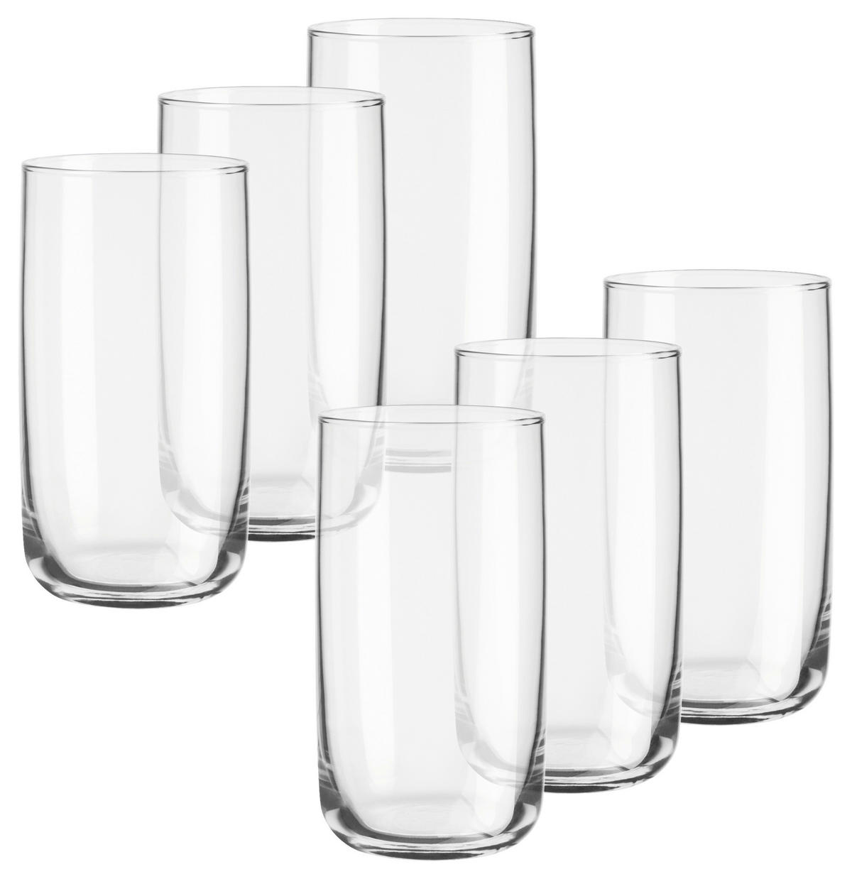 GLÄSERSET Iconic 6-teilig  - Transparent, Trend, Glas (365ml) - Mäser