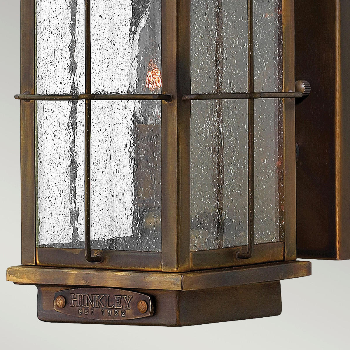 VÄGGLAMPA FÖR UTOMHUS - rödbrun, Klassisk, metall/glas (12.1/31.8/16.5cm) - Elstead Lighting
