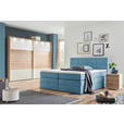 BOXSPRINGBETT 160/200 cm  in Blau  - Blau/Schwarz, KONVENTIONELL, Kunststoff/Textil (160/200cm) - Carryhome