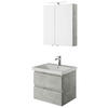 BADEZIMMER  in 60 cm  - Weiß/Grau, KONVENTIONELL, Holzwerkstoff (60cm) - Pelipal
