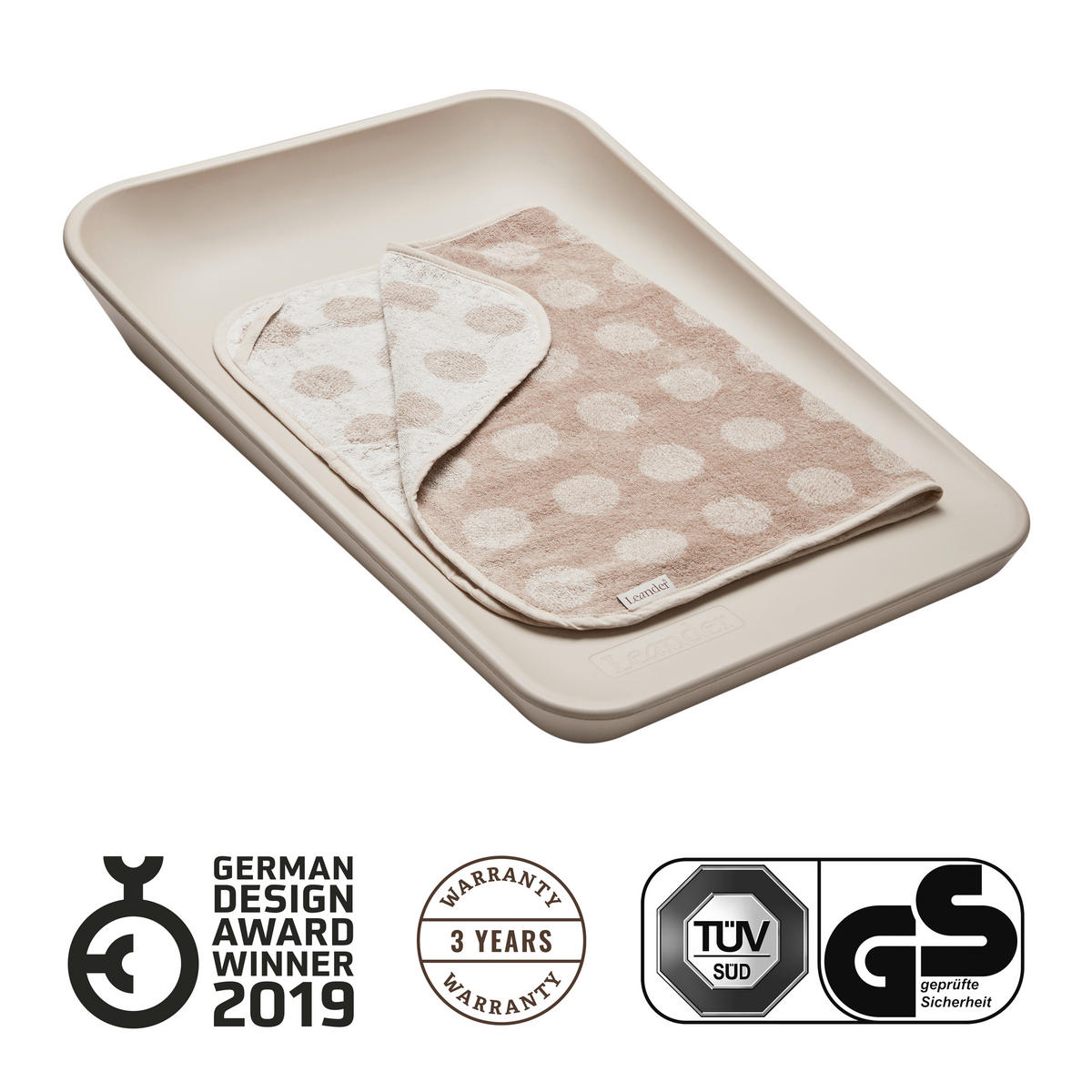 WICKELAUFLAGE - Cappuccino, MODERN, Kunststoff (52,5/11,5/72cm) - Leander