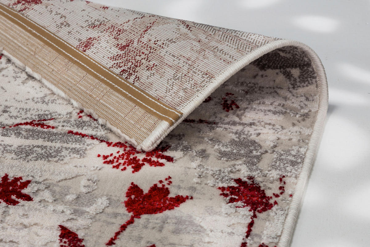 WEBTEPPICH 133/190 cm Antea Rot  - Rot, KONVENTIONELL, Textil (133/190cm)