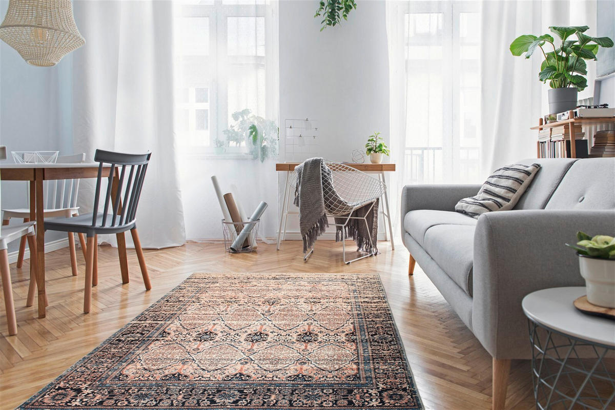 FLACHWEBETEPPICH 200/290 cm Galaxy 1400 Beige / Blau Blau, Beige  - Blau/Beige, Basics, Textil (200/290cm) - Novel