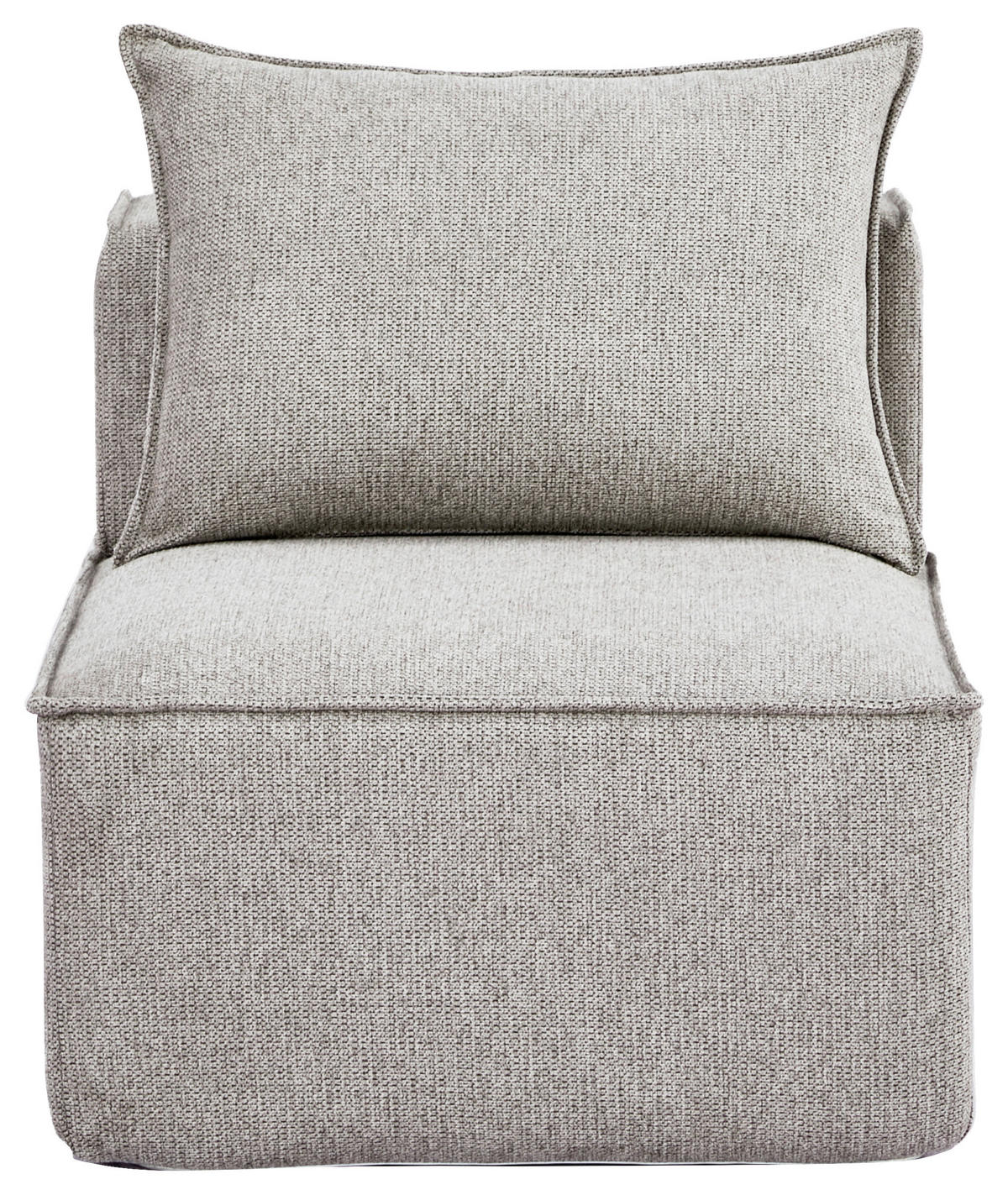 SOFAELEMENT in Webstoff Naturfarben  - Naturfarben, Design, Kunststoff/Textil (71/80/90cm) - Carryhome