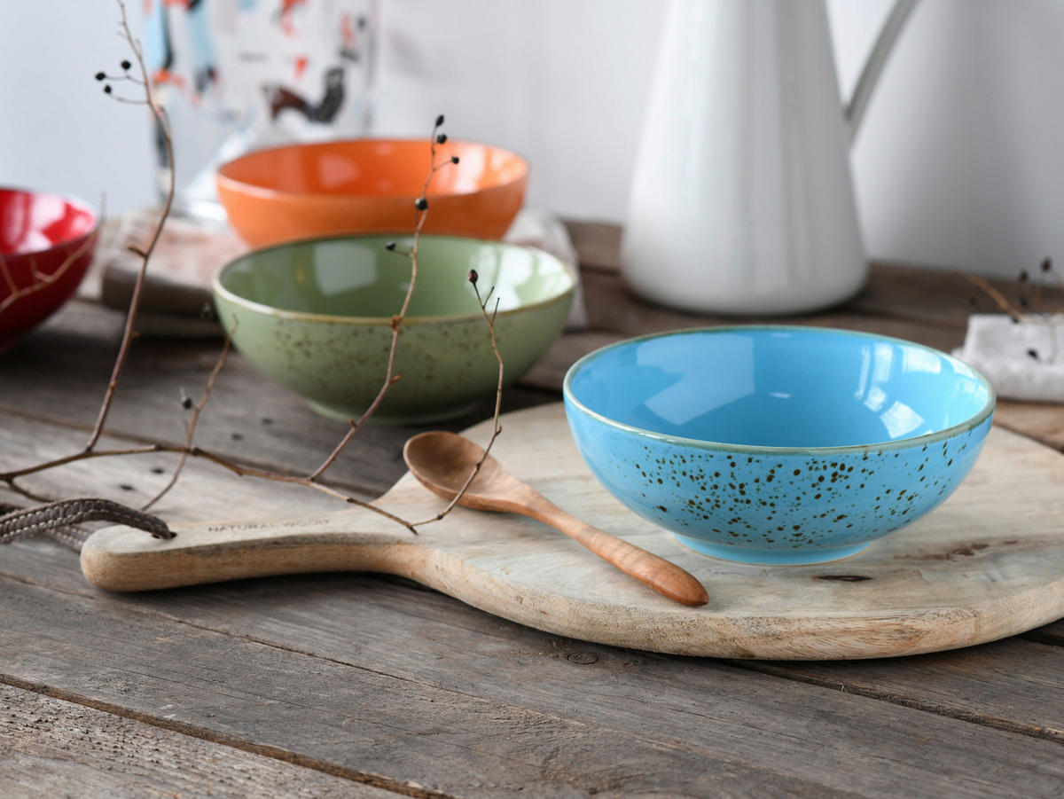 SCHÜSSELSET Nature Collection 4-teilig  - Multicolor, Design, Keramik - Creatable