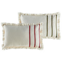 SOFAKISSEN  50/30 cm   - Rot/Creme, Basics, Textil (50/30cm)
