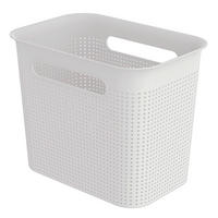 BOX, plast - biela, Basics, plast (26,2/18/21,1cm) - Rotho