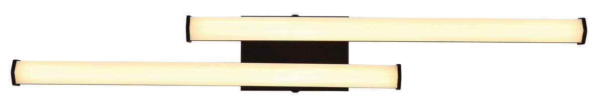 LED-DECKENLEUCHTE    50/7/8,4 cm  - Weiss/Schwarz, Design, Kunststoff (50/7/8,4cm) - Globo