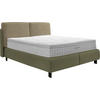 BOXSPRINGBETT 180/200 cm  in Beige, Olivgrün  - Beige/Schwarz, Design, Textil/Metall (180/200cm) - Johann Jakob