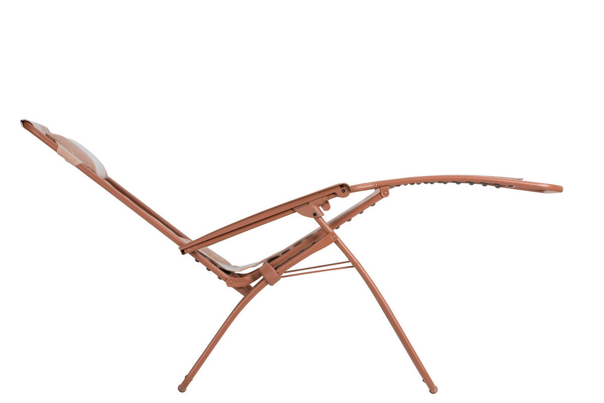 GARTEN-RELAXSESSEL Stahl  - Rot, Basics, Kunststoff/Textil (67/114/88cm) - Lafuma Mobilier