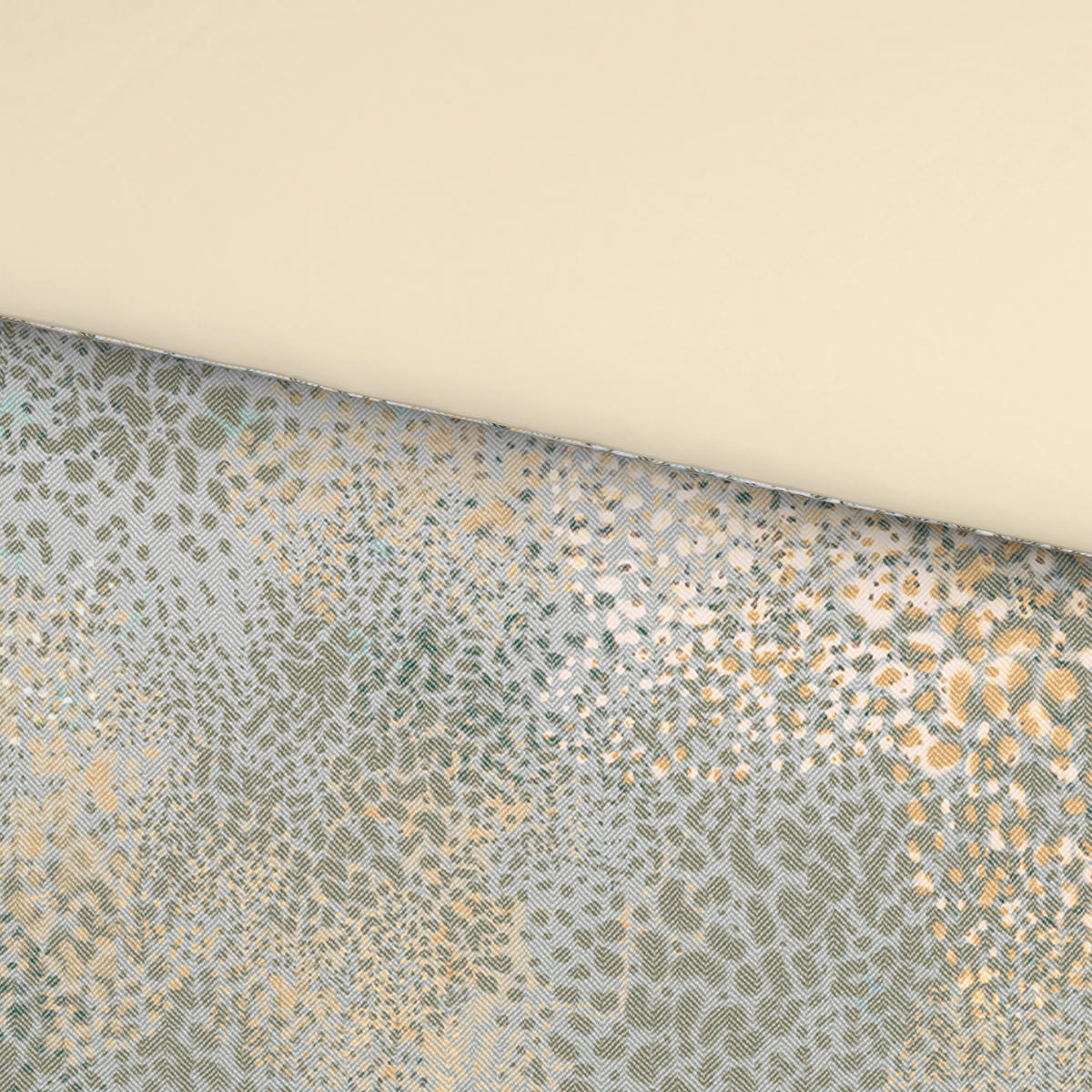 WENDEBETTWÄSCHE Siala Satin 140/200 cm  - Grün, KONVENTIONELL, Textil (140/200cm) - Novel