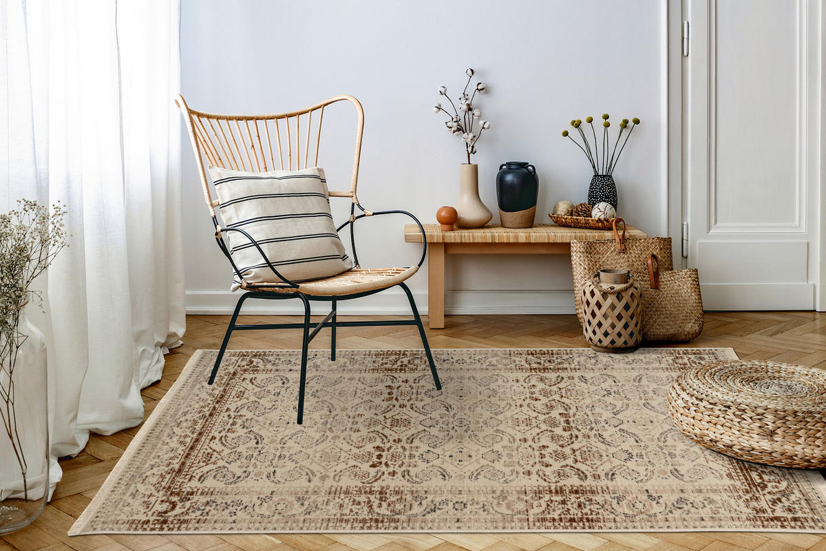 VINTAGE KOBEREC, 120/180 cm béžová - béžová, Basics, textil (120/180cm) - Kayoom