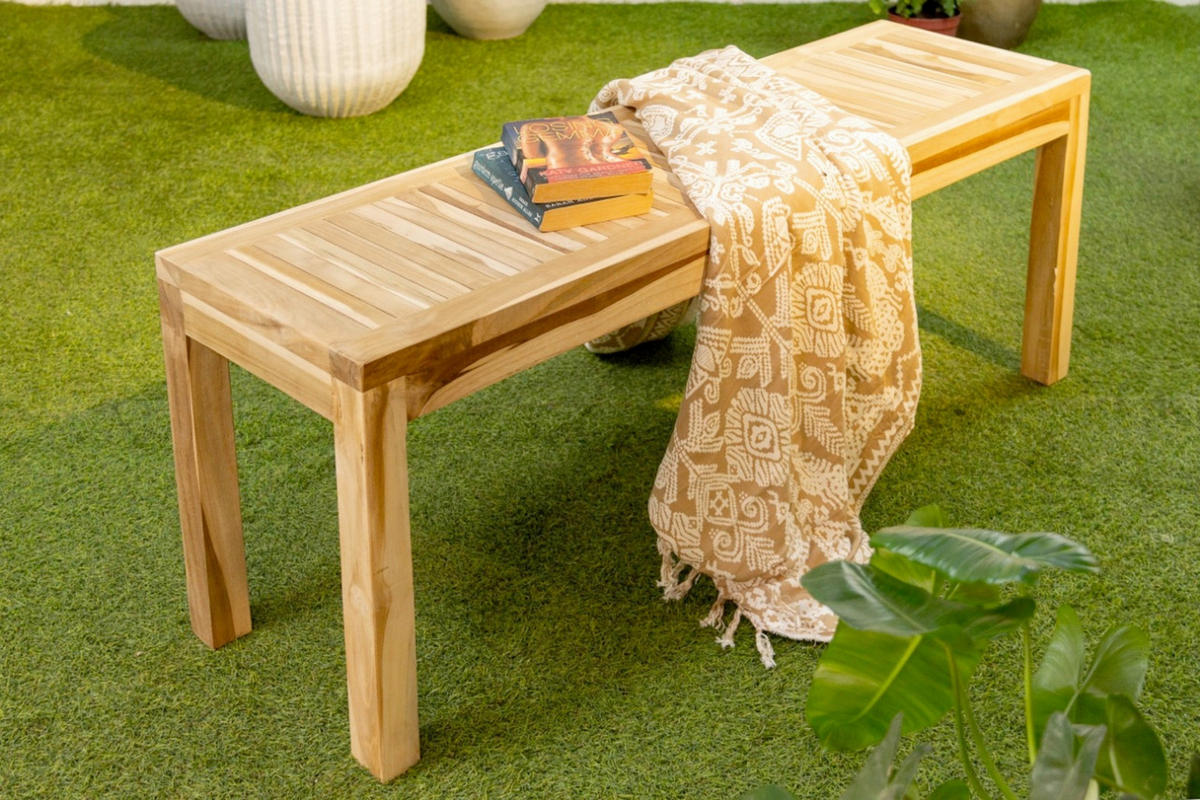 GARTENBANK 35/46/120 cm  in Braun  - Braun, Basics, Holz (35/46/120cm) - Gardenson