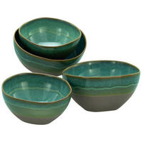 SCHALE 4-teilig   - Olivgrün, Trend, Keramik - Creatable