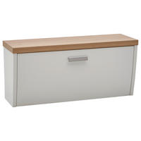 HÄNGEELEMENT in Weiss, Eichefarben   - Weiss/Eichefarben, Design, Holz/Holzwerkstoff (92/42/31cm) - Dieter Knoll