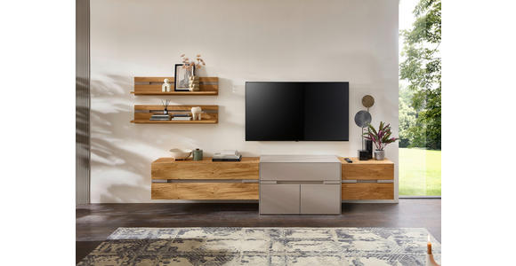 WANDBOARD  100/23/22 cm  - Taupe/Wildeiche, Design, Holz/Holzwerkstoff (100/23/22cm) - Novel