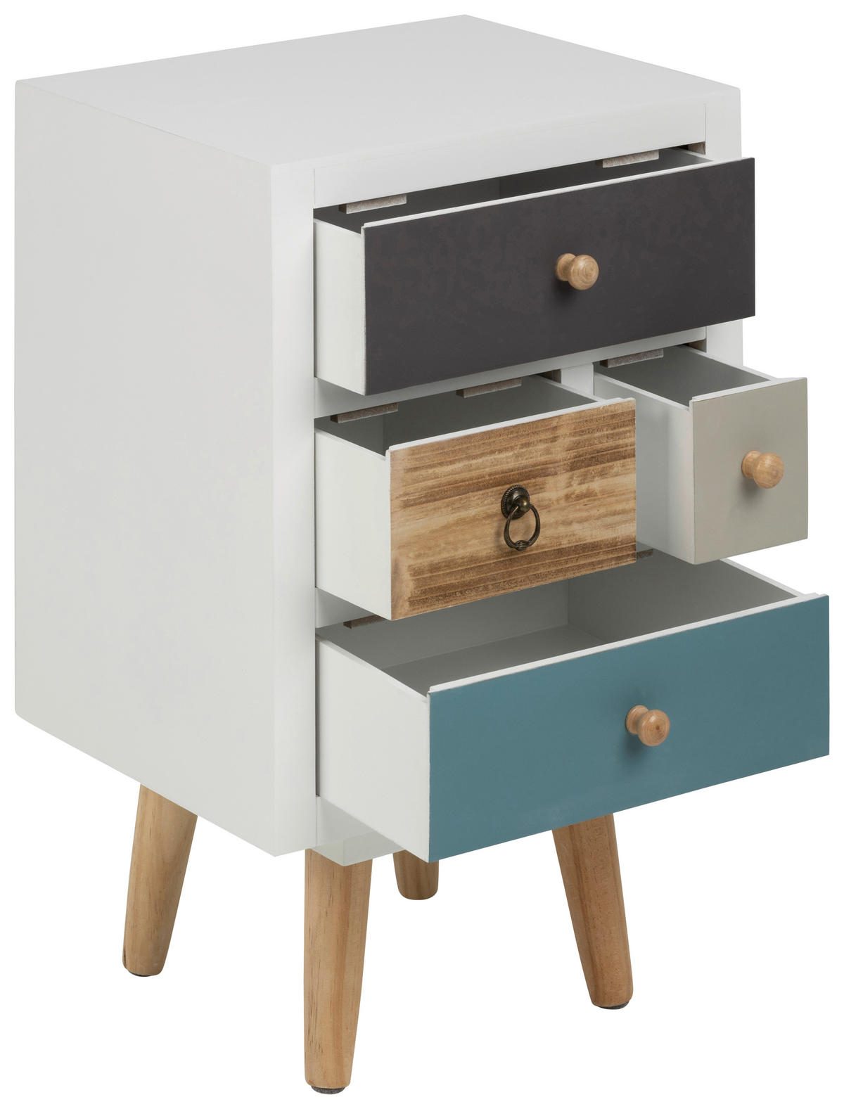 NACHTSCHRANK 36/59/30 cm  - Blau/Multicolor, Design, Holz/Holzwerkstoff (36/59/30cm)