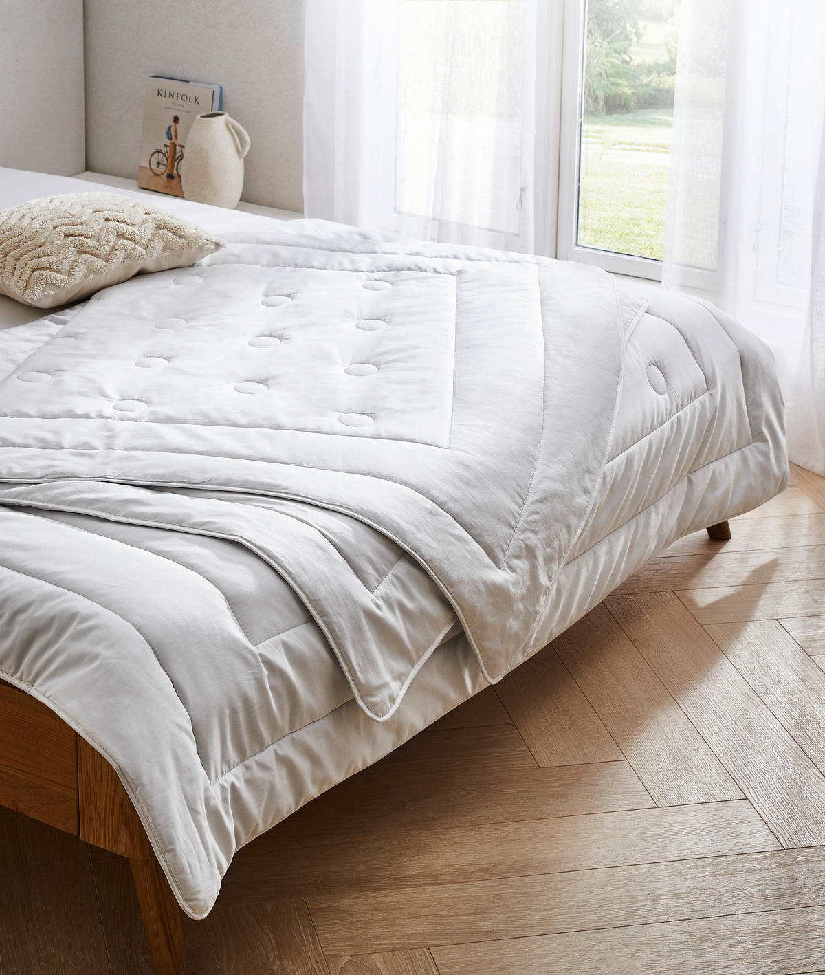 CELOLETNA PREŠITA ODEJA Brilliant Uno 240/200 cm  - bela, Konvencionalno, tekstil (240/200cm) - Billerbeck