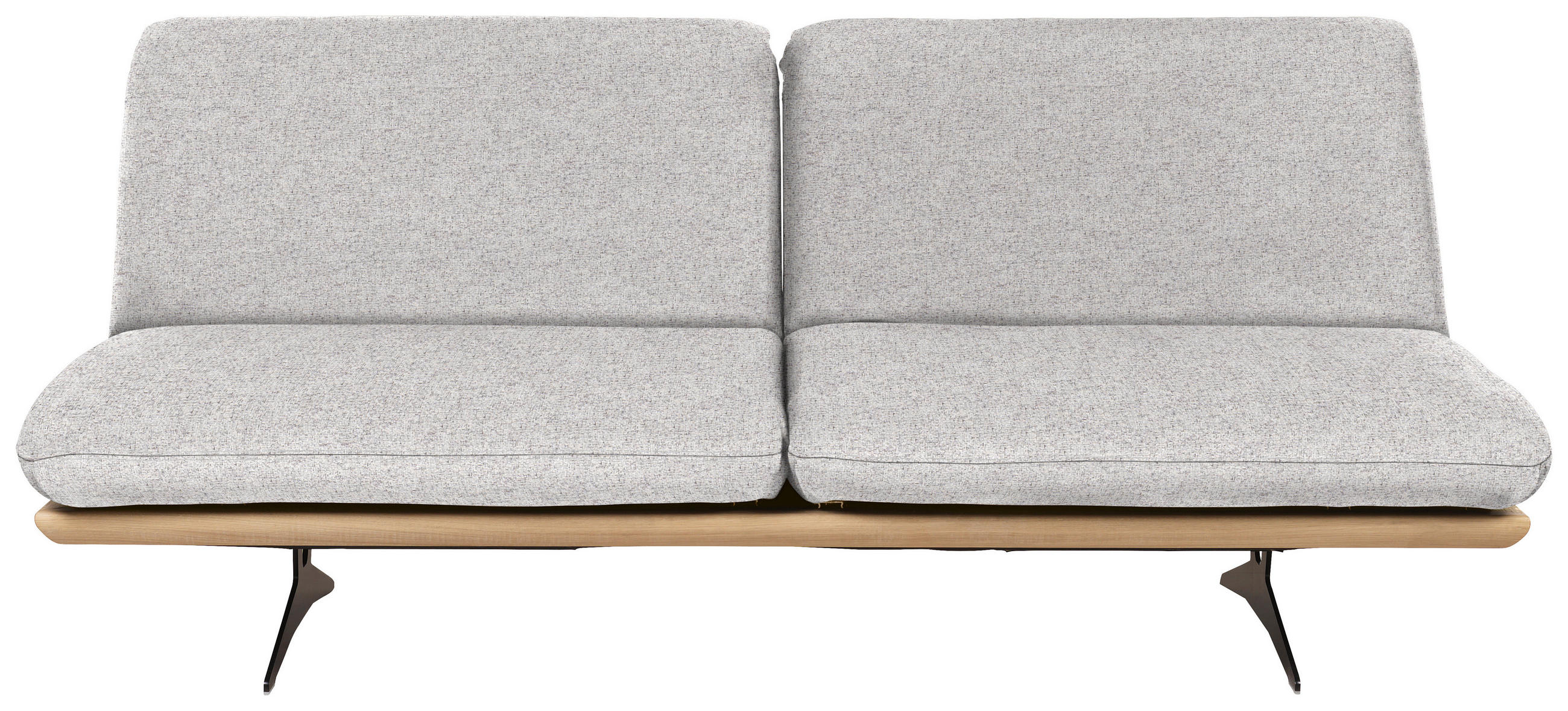 SCHLAFSOFA in Holz, Textil Grau  - Schwarz/Grau, Design, Holz/Textil (204/92/90cm) - Dieter Knoll