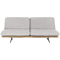 SCHLAFSOFA in Grau  - Schwarz/Grau, Design, Holz/Textil (204/92/90cm) - Dieter Knoll