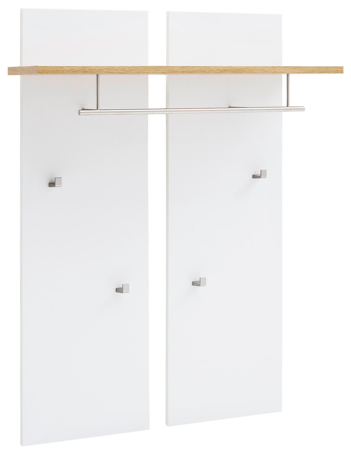 GARDEROBENPANEEL  in 88/118/28 cm  - Weiss/Eichefarben, Natur, Holzwerkstoff (88/118/28cm)