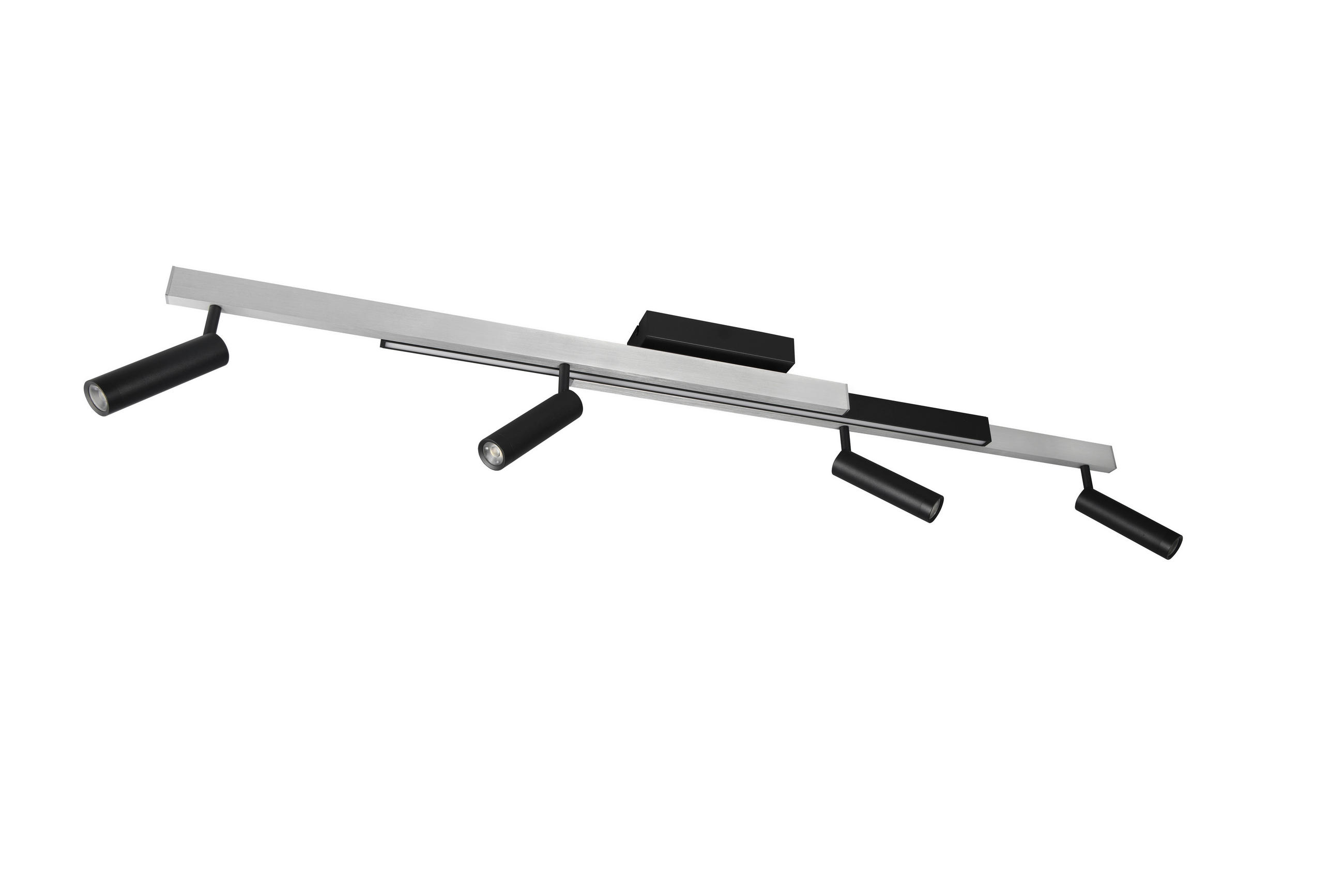 PROIECTOR LED - negru/culoare aluminiu, Basics, metal (133/23/8,5cm)