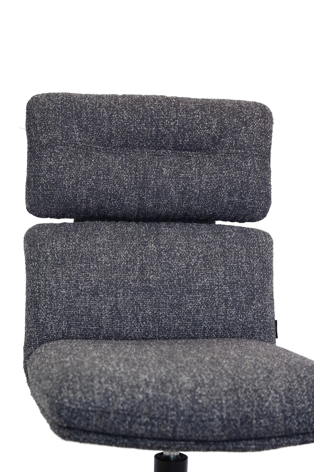 STUHL - Dunkelgrau/Schwarz, Design, Textil/Metall (50/92/64,5cm) - Dieter Knoll