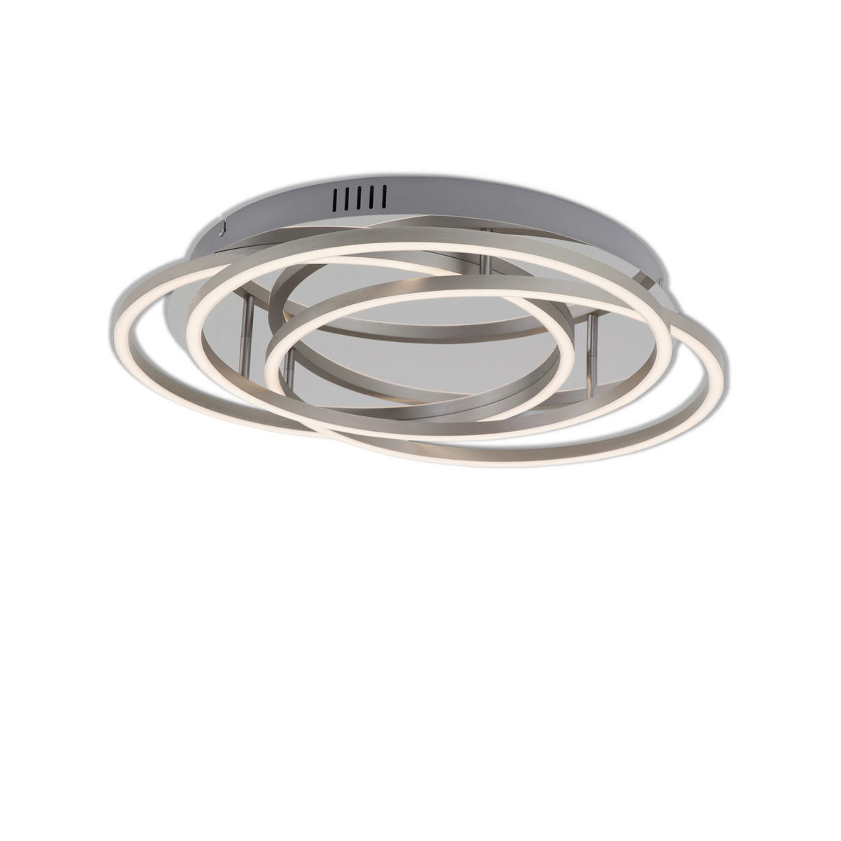LED-DECKENLEUCHTE 52,5/9,5 cm   - Chromfarben/Alufarben, Design, Metall (52,5/9,5cm) - Briloner