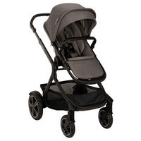 GESCHWISTERWAGEN DEMI NEXT  - Schwarz/Grau, Basics, Textil/Metall (98/62/112cm) - Nuna